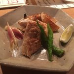 並木橋なかむら - nakamura:平政（平鰤）とスズキのカマのバター醤油焼