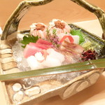 是しん - お造り（せこ蟹、のど黒、トロ、烏賊）