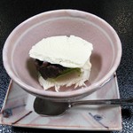 美国観光ハウス - ミルクアイスと抹茶アイスと和三盆アイス
      （2016年12月）