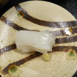 美国観光ハウス - （朝食）真烏賊刺し。（2016年12月）