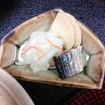 美国観光ハウス - （朝食）ニシン漬け（2016年12月）。