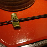 貴水 - 箸も細く持ちやすい。京都の物みたいです。