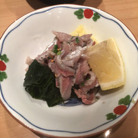 新宿割烹 中嶋 - いわし刺身ハーフ
