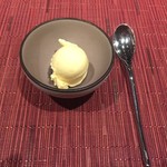 窯焼きステーキ 福田 - パッションフルーツのソルべ