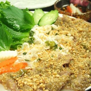 ベトナム料理専門店 サイゴン キムタン - THIT NUONG CUON BANH TRANG（ティット　ヌーン　クーン　バン　チャン）
