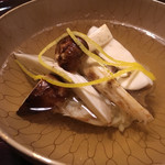 松川 - お椀 山口の松茸 蟹真薯