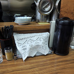 麺や　福座 - 2016年12月４日(日)　カウンター席卓上