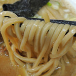 麺や　福座 - 2016年12月４日(日)　煮干し豚骨(800円)　麺