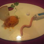 パステリア ヒロ - ソルベ　山形産高徳林檎と金時人参のコンビネーション