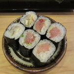 鮨辰巳 - 巻物（小肌・ブリ・マグロ）