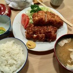 とんかつ とんき 目黒本店 - ヒレかつ定食＋串かつ１本