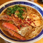 自家製麺 佐藤 - 限定麺 「 渡り蟹の背脂味噌ラーメン 」