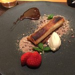 イタリア料理 柏木 - 10　デザート　安納イモのスイートポテト・白いコーヒーアイス