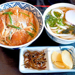 かわたうどん - カツ丼定食