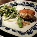 わさ - 白子の山椒風味と中華風のサラダ