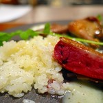 エノテカ パージナ - フランス産 仔鳩のローストとリゾット