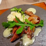 エノテカ パージナ - フランス産 仔鳩のローストとリゾット