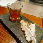 エノテカ パージナ - 虎河豚の皮、ヒレのスープ