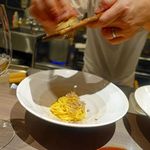 エノテカ パージナ - 白トリュフを豪快に削ってくれます♪