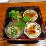 エノテカ パージナ - 前菜盛り合わせ
      和のテイスト(^^)