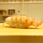 鮨 あらい - 2016/11_車海老