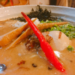 拉麺 札幌ばっち軒 - 醤油ラーメン７００円＋煮玉子１００円