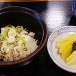 くいしん坊 - じゃこ山椒ご飯と香の物