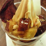 キハチソフトクリーム - さつまいもとキャラメル紅茶￥４２０