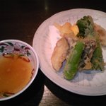 ふじ田旬菜 - お塩で頂く天ぷら