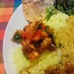 シナモンガーデン - トマト、ナス他の甘辛ピクルスまで美味しい。