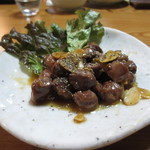 鳥ふみ - 砂肝ガーリック炒め！