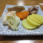 鳥ふみ - 漬け物盛合せ！