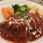 レストラン山水 - ハンバーグステーキ