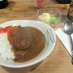 Nigouhan - カレーランチ小盛コロッケトッピング　420円