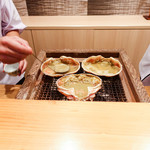 豪龍久保 - 甲羅にあるのは味噌とお酒