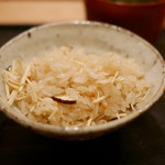 虎白 - 松茸の炊き込みご飯　2016年9月