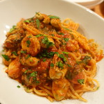 YAICHIRO - カキと春菊のトマトスパゲッティ