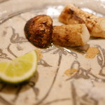 虎白 - 松茸の炭火焼き　2016年9月