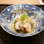 虎白 - 「先付」生穴子皮目炙り　2016年9月