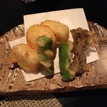 松吟庵 - 白子豆腐の天ぷら