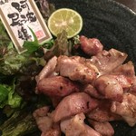 地鶏や 徳兵衛 - 阿波尾鶏豪快もも肉網焼き 780yen