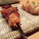 鳥しき - 焼鳥おまかせコース「かしわ/笹身」