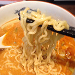 パンダ - 李担々麺¥670 縮れ麺にスープが絡んで麺まで辛い