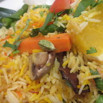 ハリマ・ケバブ・ビリヤニ - 柑橘系に負けない色とりどりの野菜！