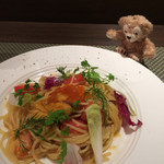 創作イタリアン Gemelli - ウニとトマトのオイルベース スパゲッティーニ 