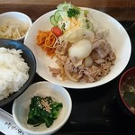 Onigiriya Hideyoshi - 生姜焼き定食680円