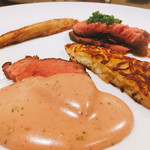 restaurant hache - 道産牛リブロースのロティ　玉ねぎのコンフィチュール