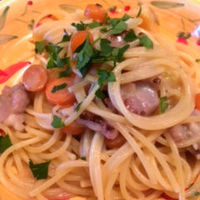 フィーコディンディア - プリモピアットはパルレモ名物の肉じゃがスパゲティー