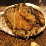 鉄板焼ステーキ 喜扇亭 - 大きな肝と一緒に