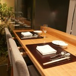 やまぐち - カウンター席